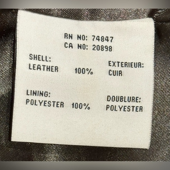 Andrew Marc Vintage 100% Leather Cropped Moto Jacket Unisex Size XS - Picture 14 of 15